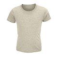 Camiseta Niños Ajustada 150g Algodón Heather Beige 3Xl