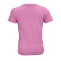 Camiseta Niños Ajustada 150g Algodón Rosa Orquídea L