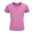 Camiseta Niños Ajustada 150g Algodón Rosa Orquídea M