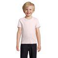 Camiseta Niños Ajustada 150g Algodón Rosa Pálido 4 Años