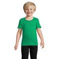 Camiseta Niños Ajustada 150g Algodón Verde 6 Años
