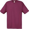 Camiseta niños algodón cuello redondo Burgundy 9/11 ans