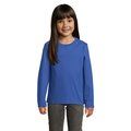 Camiseta Niños Manga Larga Algodón Azul Royal 12 Años