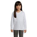 Camiseta Niños Manga Larga Algodón Blanco 8 Años