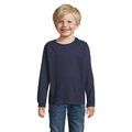 Camiseta Niños Manga Larga Algodón French Marino 6 Años
