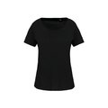 Camiseta orgánica cuello sin costuras Black M