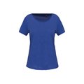 Camiseta orgánica cuello sin costuras Ocean Blue Heather XL
