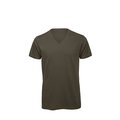 Camiseta Orgánica Cuello de Pico Hombre Khaki 3Xl