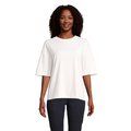 Camiseta oversize de mujer 100% algodón orgánico Blanco Roto S
