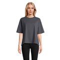 Camiseta oversize de mujer 100% algodón orgánico Gris Ratón L