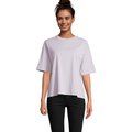 Camiseta oversize de mujer 100% algodón orgánico Lila Xs