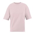 Camiseta oversize de mujer 100% algodón orgánico Medium Pink M