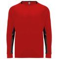 Camiseta de Portero Manga Larga Bicolor Rojo/Negro 16