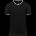 Camiseta de punto piqué de hombre Black / Light Grey / White Xxl