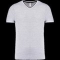Camiseta de punto piqué de hombre Oxford Grey / Navy / White S