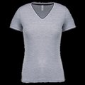 Camiseta de punto piqué mujer Oxford Grey / Navy / White XL