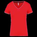 Camiseta de punto piqué mujer Red / Navy / White M