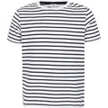 Camiseta A Rayas 100% Algodón White / Oxford Navy 11/12 Ans