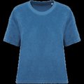 Camiseta de rizo para mujer corte oversize Riviera Blue L