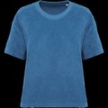 Camiseta de rizo para mujer corte oversize Riviera Blue M