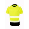 Camiseta de seguridad reciclada Yellow / Black L/XL