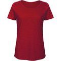 Camiseta  sencilla para mujer de algodón orgánico Chic Red S