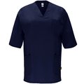 Camiseta de Servicios con Bolsillos y Escote V Marino L