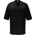 Camiseta de Servicios con Bolsillos y Escote V Negro 3XL