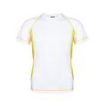 Camiseta técnica adulto bicolor transpirable Amarillo Fluor XXL
