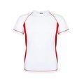 Camiseta técnica adulto bicolor transpirable Roj XL