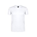 Camiseta técnica adulto de varios colores con diseño en espalda y mangas transpirable Blanco S