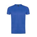 Camiseta técnica adulto de colores y tejido altamente transpirable Azul L