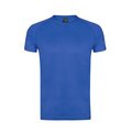 Camiseta técnica adulto de colores y tejido altamente transpirable  Azul M