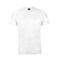 Camiseta técnica adulto de colores y tejido altamente transpirable  Blanco M