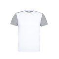 Camiseta Técnica Adulto Transpirable Bicolor Blanco S