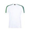 Camiseta técnica blanca con franja de color Ver M