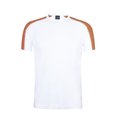 Camiseta técnica blanca con franja de color Nara S