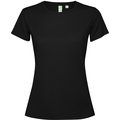 Camiseta técnica entallada para mujer Negro 2Xl