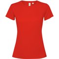Camiseta técnica entallada para mujer Rojo L