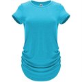 Camiseta técnica fruncida mujer TURQUESA VIGORE M