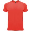 Camiseta técnica manga corta cuello redondo Coral Fluor 16