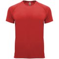 Camiseta técnica manga corta cuello redondo Rojo 4XL