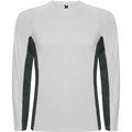 Camiseta técnica manga larga Blanco/Plomo Oscuro S