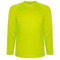 Camiseta técnica manga larga ranglán Amarillo Fluor 12