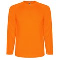 Camiseta técnica manga larga ranglán NARANJA FLUOR 4