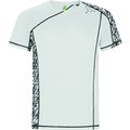 Camiseta Técnica Manga Ranglán Paneles Estampados Print Run Blanco Xl