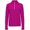 Camiseta Técnica Mujer Cuello Alto Puño Pulgar Fucsia Xl