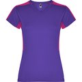 Camiseta técnica mujer manga corta Morado/Roseton L