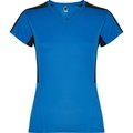Camiseta técnica mujer manga corta ROYAL/NEGRO L