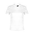 Camiseta técnica mujer en variedad colores con diseño en espalda y mangas transpirable Blanco S